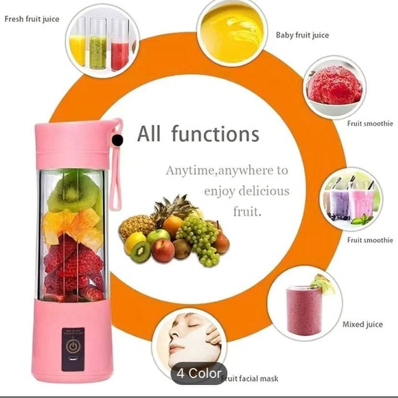 Portable USB Rechargeable Fruit And Vegetable Juicer Cup - Picture 5 of 5